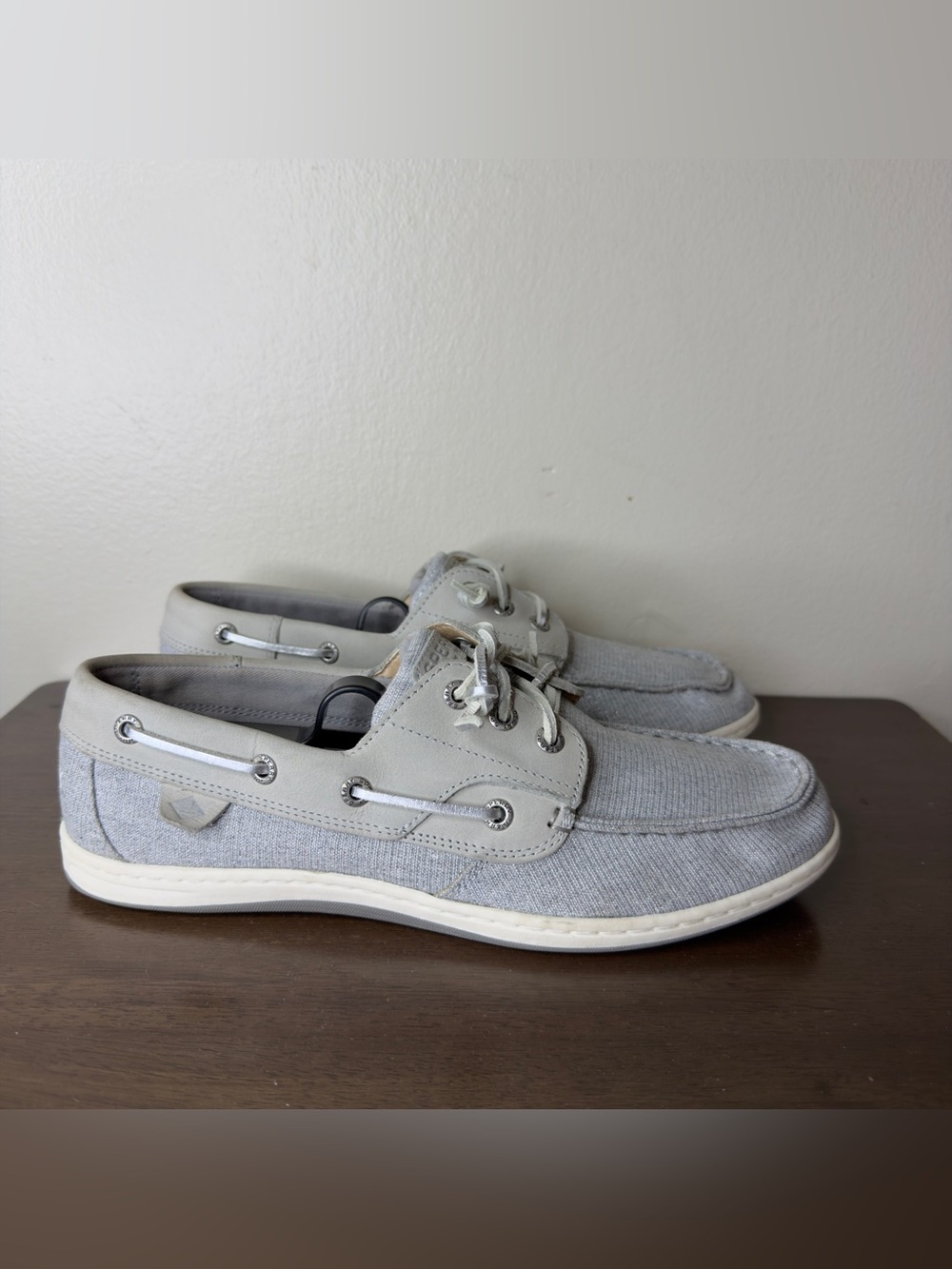 Sperry Songfish Gray Boat Shoes Sz 10 Womens
